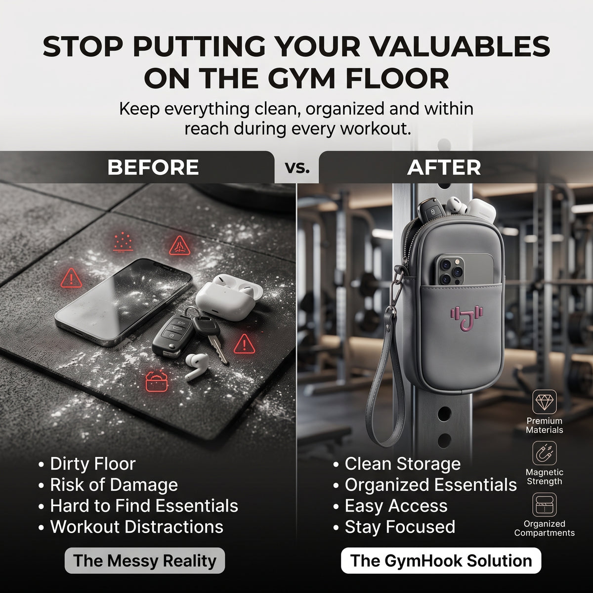 GYMHOOK Magnetic Essential Holder